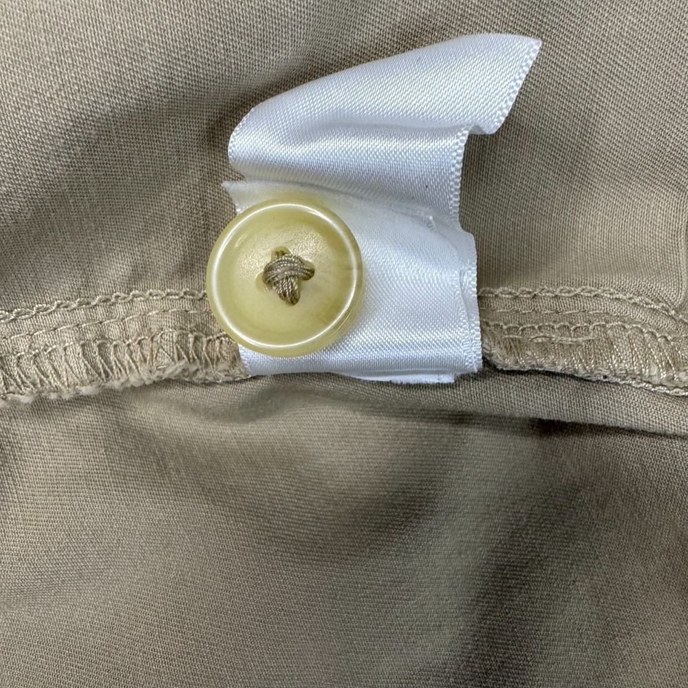 Everlane Khaki Chino Pants Womens 14 Straight Leg Cropped Cotton Stretch EUC - Picture 8 of 12